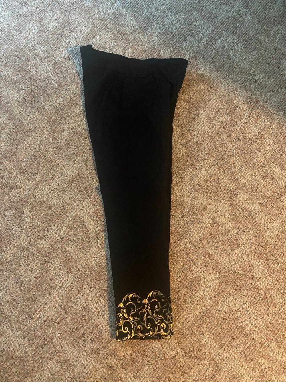 Chico's Juliet Black Foiled Slim Ankle Pants Size Size 1.5 US 10